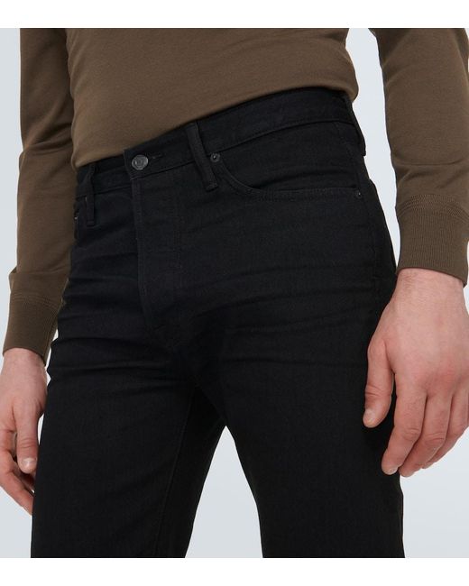 Jeans slim di Tom Ford in Black da Uomo