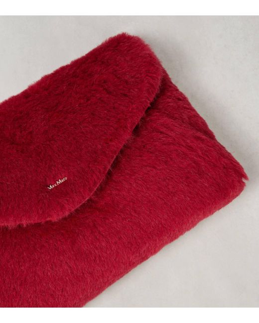 Max Mara Red Teddy Clutch