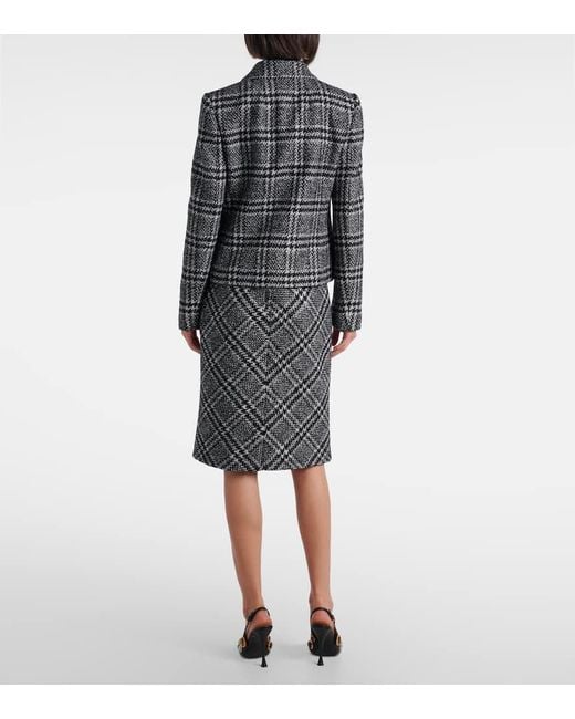 Dolce & Gabbana Black Jacke Aus Einem Wollgemisch