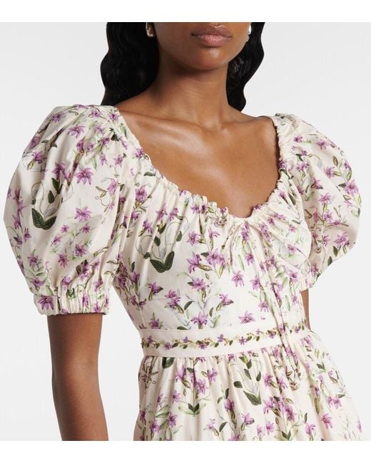 Agua Bendita Natural Palmera Tiered Cotton Maxi Dress