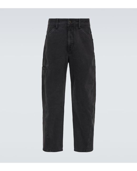 Lemaire Black Twisted Barrel-leg Jeans for men