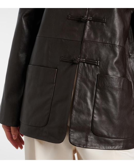 Rohe Black Marie Leather Jacket