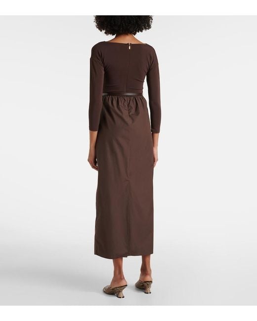 Vestido Largo Kaiser Con Cinturon Max Mara de color Brown