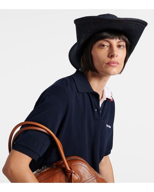 Miu Miu Blue Denim Cowboy Hat