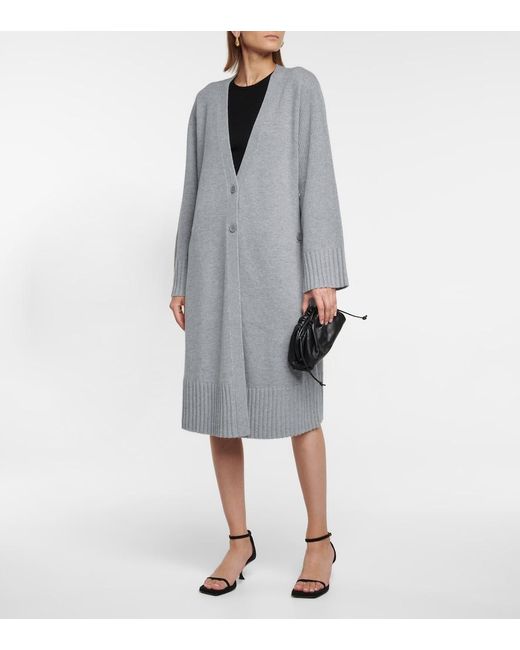 Dorothee Schumacher Gray Modern Statements Wool And Cashmere Cardigan
