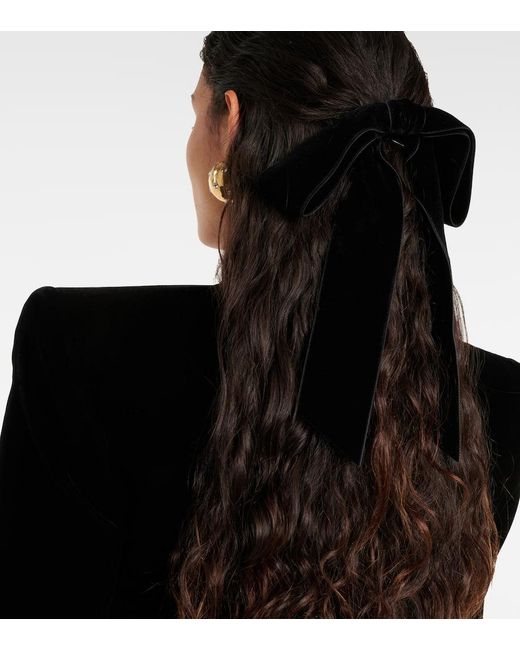 Fermacapelli Adley in velluto di Jennifer Behr in Black
