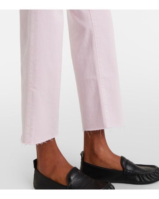 7 For All Mankind Pink Calie Straight Jeans