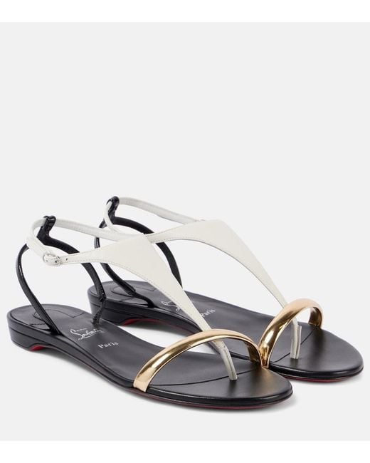 Christian Louboutin Black Athinita Leather Sandal