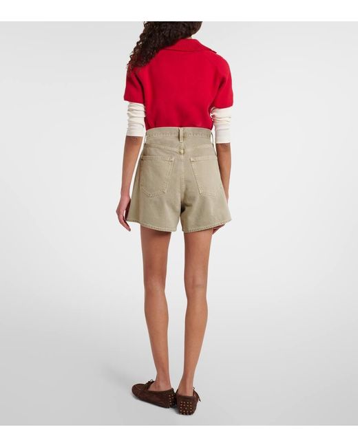 Agolde Natural High-Rise Jeansshorts Rhoda