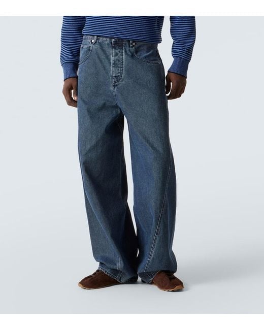Jacquemus Blue Espiral De-Nimes Tapered Jeans for men