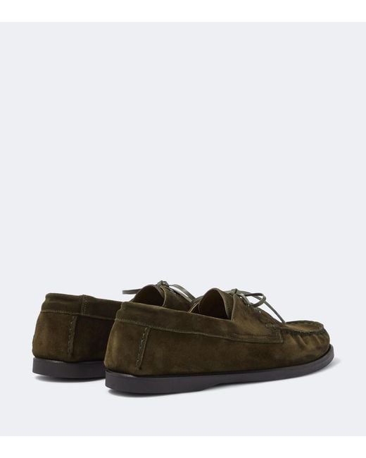 Saman Amel Green City Moc Suede Moccasins for men