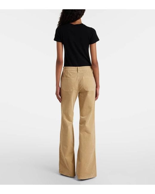 Nili Lotan Natural Weite Hose Florence Aus Cord
