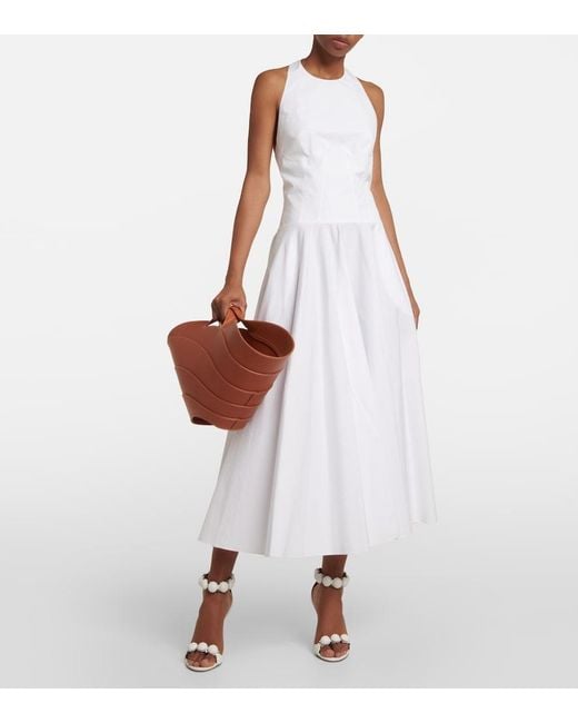 Alaïa Brown Alaia Khaima Medium Leather Tote Bag