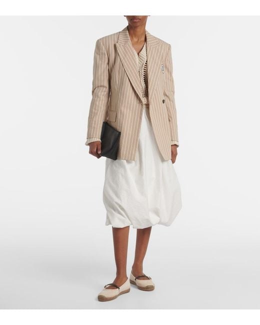 Brunello Cucinelli Natural Monili Suede Espadrilles