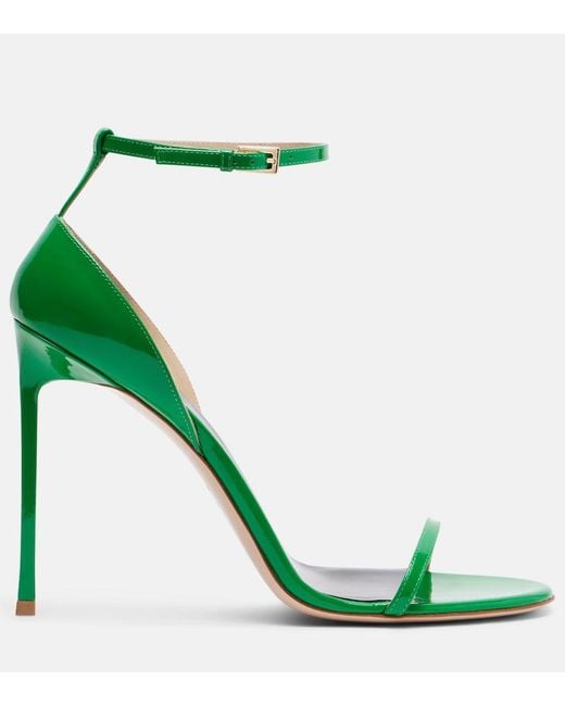 Tom Ford Green Vertigo Patent Leather Sandals
