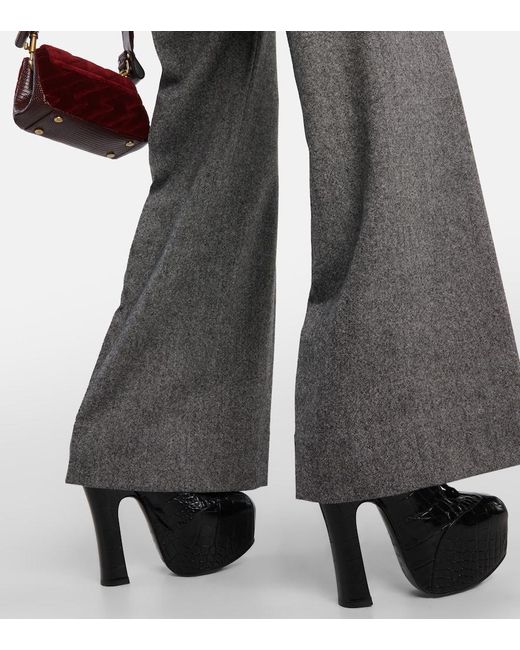 Pantalones rectos de sastreria en lana Vivienne Westwood de color Gray