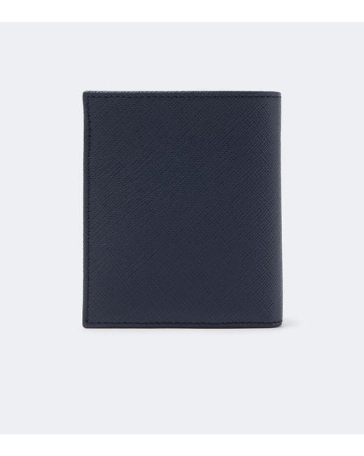 Prada Blue Saffiano Leather Wallet for men
