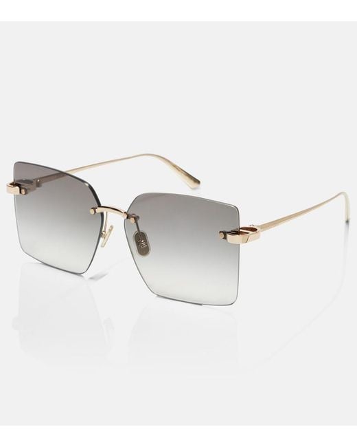 Dior Gray Cdior S3U Square Sunglasses
