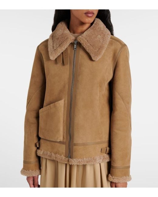 Ralph Lauren Natural Watson Shearling Jacket