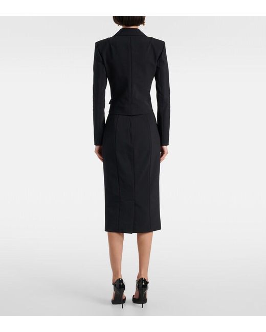 Dolce & Gabbana Blue Cropped Blazer
