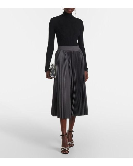 Dolce & Gabbana Black Wool-Blend Turtleneck Sweater
