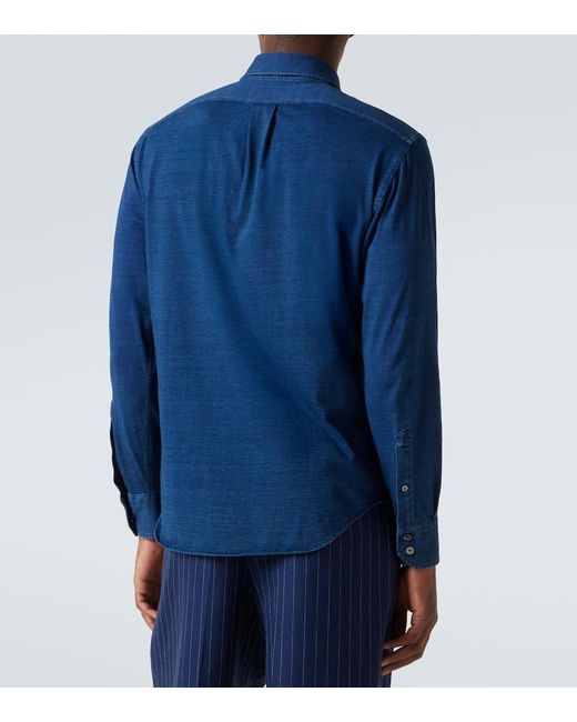 Tom Ford Blue Cotton Shirt for men