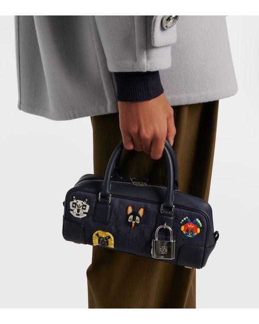 Loewe Blue X Louis Wain Tote Bag Amazona 23 Short