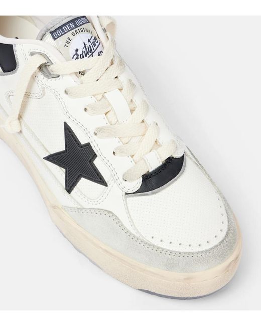 Golden Goose Deluxe Brand White Ball Star Suede Sneakers