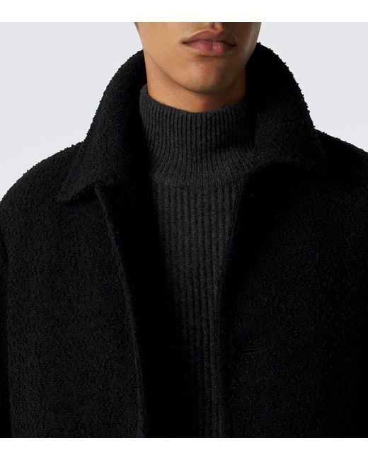 LeKasha Black Ribbed-Knit Cashmere Sweater for men