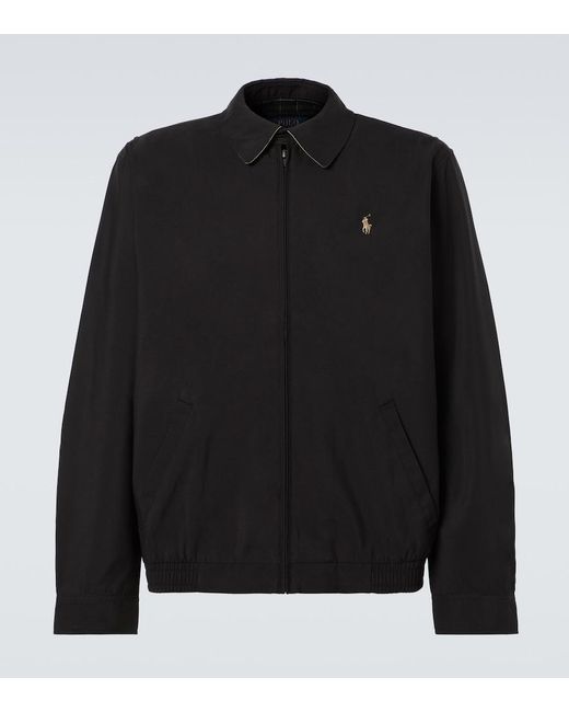Polo Ralph Lauren Black Technical Bomber Jacket for men