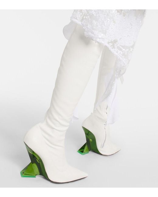 The Attico Cheope Over-the-knee Boots in White | Lyst