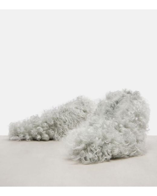 Escarpins Musa En Shearling Gucci en coloris White
