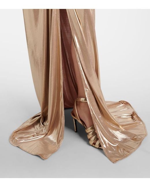 Maticevski Natural Latitude Gathered Ruffled Gown