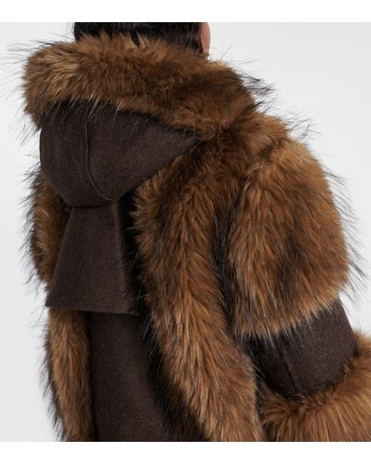 Sacai Brown Wool Blouson