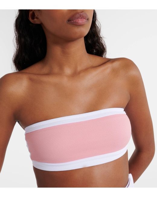 Alexandra Miro Pink Whitney Strapless Bikini Top