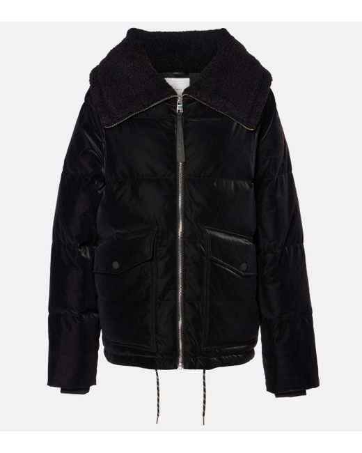 Varley Black Roseville Quilted Down Jacket