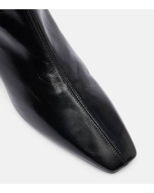 Aquazzura Black Ankle Boots Saint Honore 35 Aus Leder