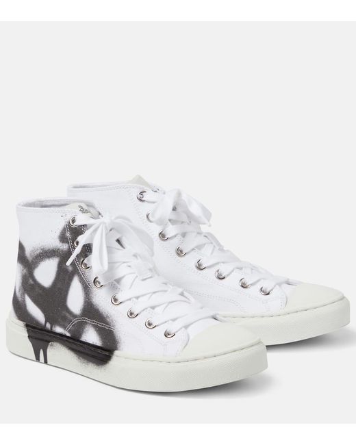 Vivienne Westwood White Bedruckte High-Top Sneakers Plimsoll
