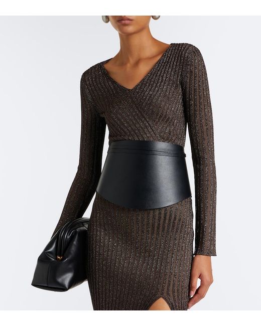 Missoni Black Striped Lame Top