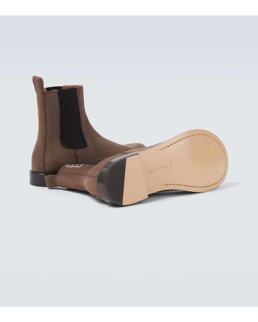 J.W. Anderson Brown Suede Chelsea Boots for men