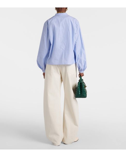 Blouse en coton Polo Ralph Lauren en coloris Blue