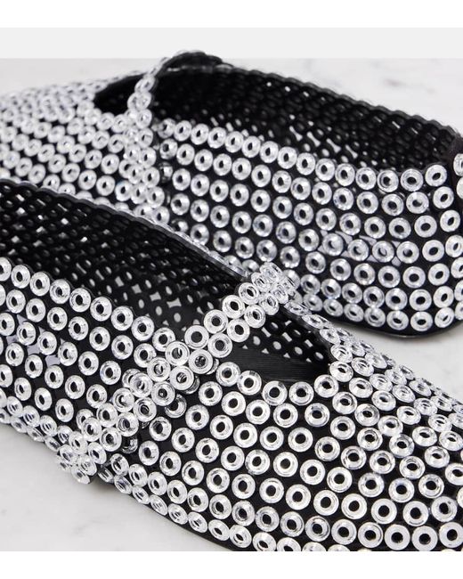 Bailarinas De Ante Adornadas Alaïa de color Gray