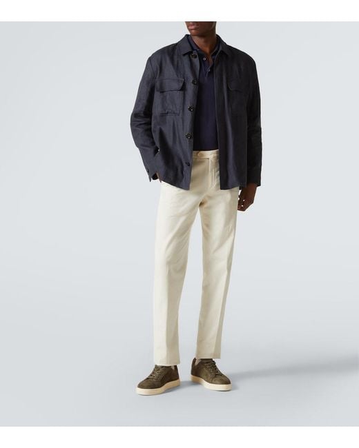 George Cleverley Brown Jack Ii Suede Sneakers for men
