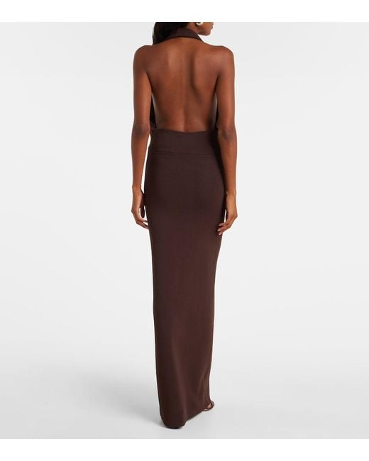 Christopher Esber Purple Jersey Maxi Dress