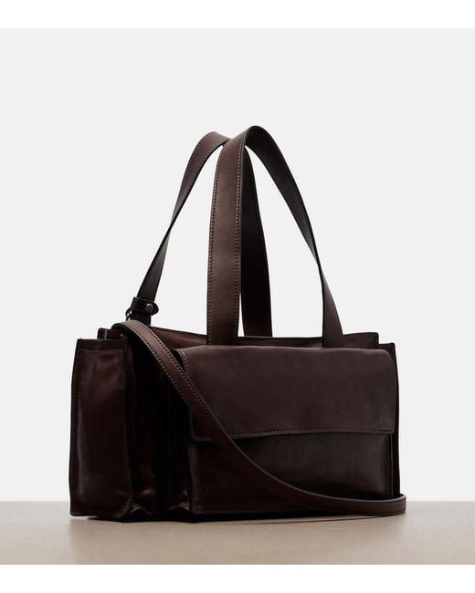 Miu Miu Black Utilitaire Leather Shoulder Bag