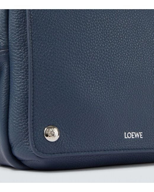 Borsa A Tracolla Pebble Medium di Loewe in Blue da Uomo