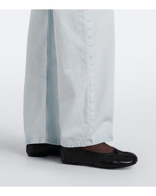 Maison Margiela Blue Cutout Barrel-Leg Jeans