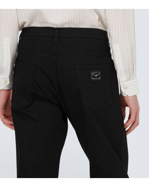 Dolce & Gabbana Black Slim Jeans for men