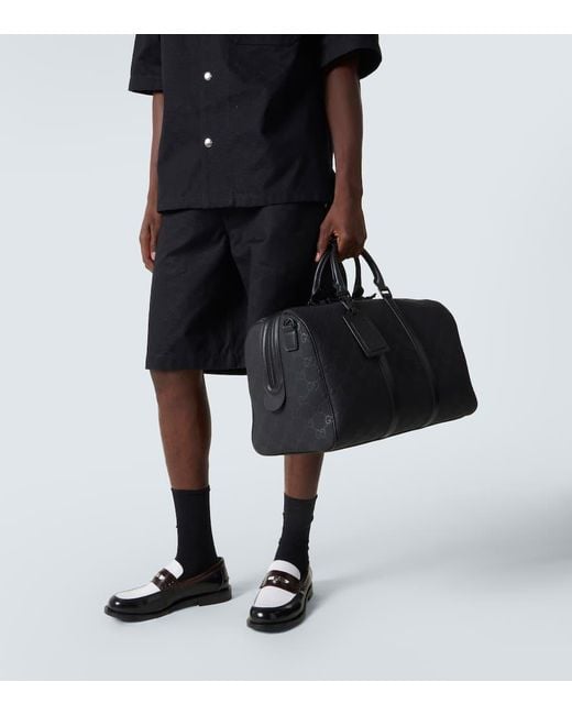 Gucci Weekender Edge Gg Medium Mit Leder in Black für Herren