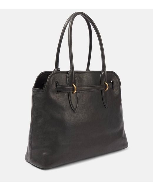 Miu Miu Black Tote Bag Aventure Medium Aus Leder